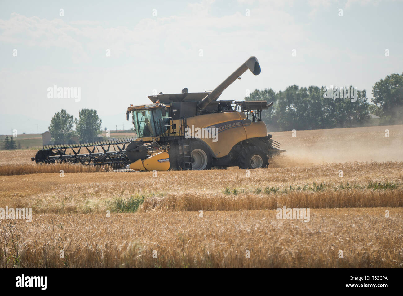 August 22 2017 Calgary, Alberta, Canada Farm tractors and equipment