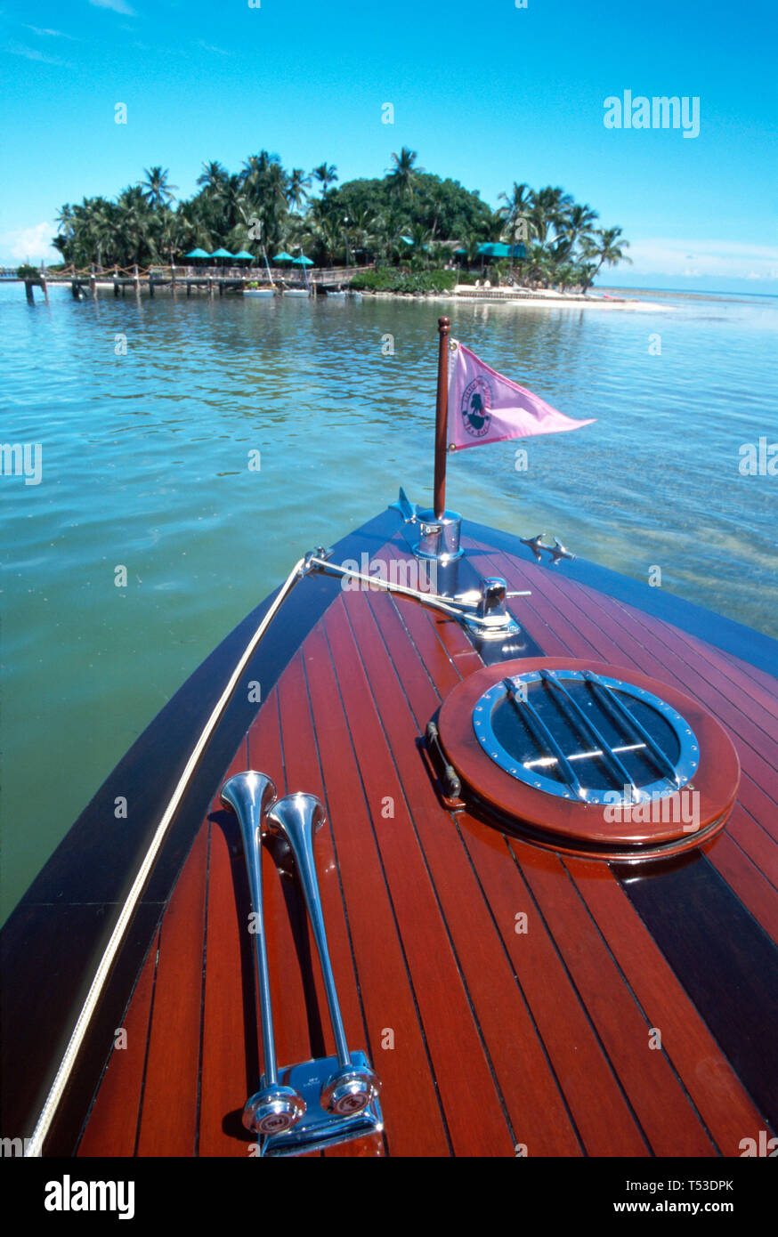 Florida Keys Little Torch Key,Little Palm Island Resort & Spa,ferry boat mahogany Truman, Stock Photo