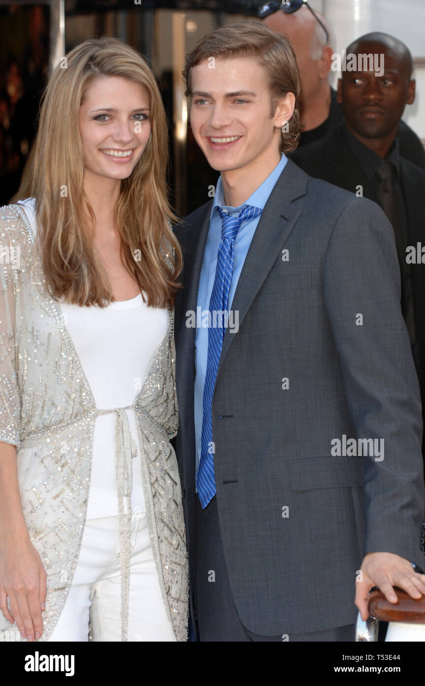 CANNES, FRANCE. May 14, 2005: Actress MISCHA BARTON & actor HAYDEN CHRISTENSEN at the 58th Annual Film Festival de Cannes to promote their new movie Decameron: Angels and Virgins. © 2005 Paul Smith / Featureflash Stock Photo