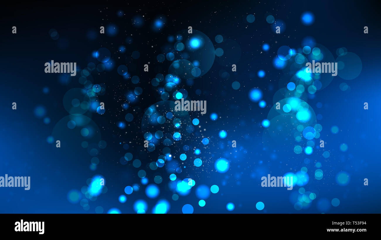 Black and Blue Bokeh Defocused Lights Background Stock Photo - Alamy