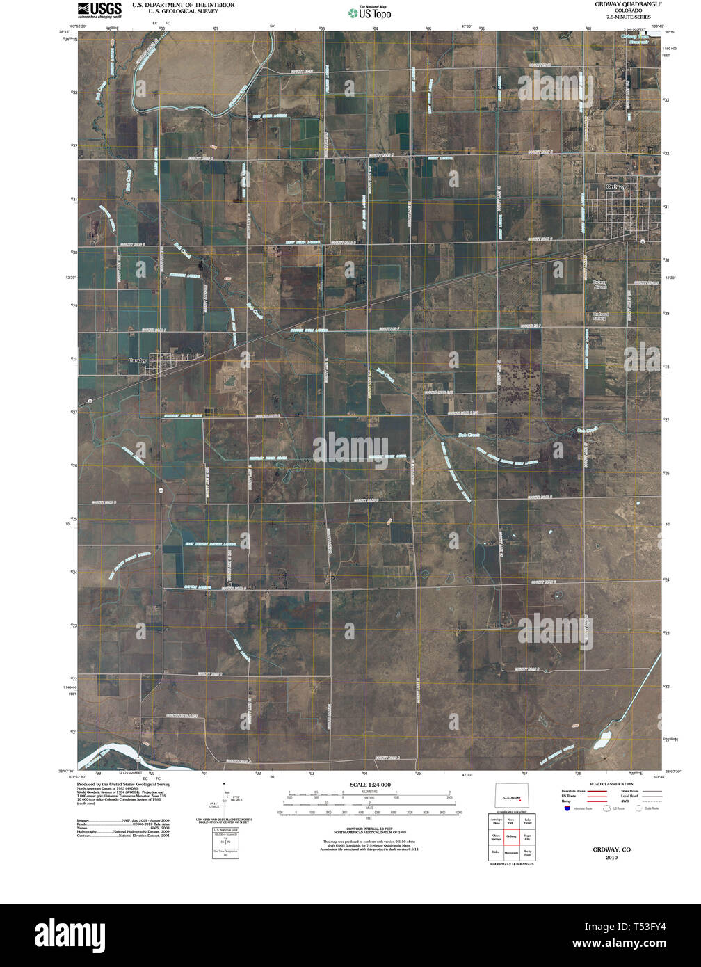Ordway Colorado Map Hi Res Stock Photography And Images Alamy