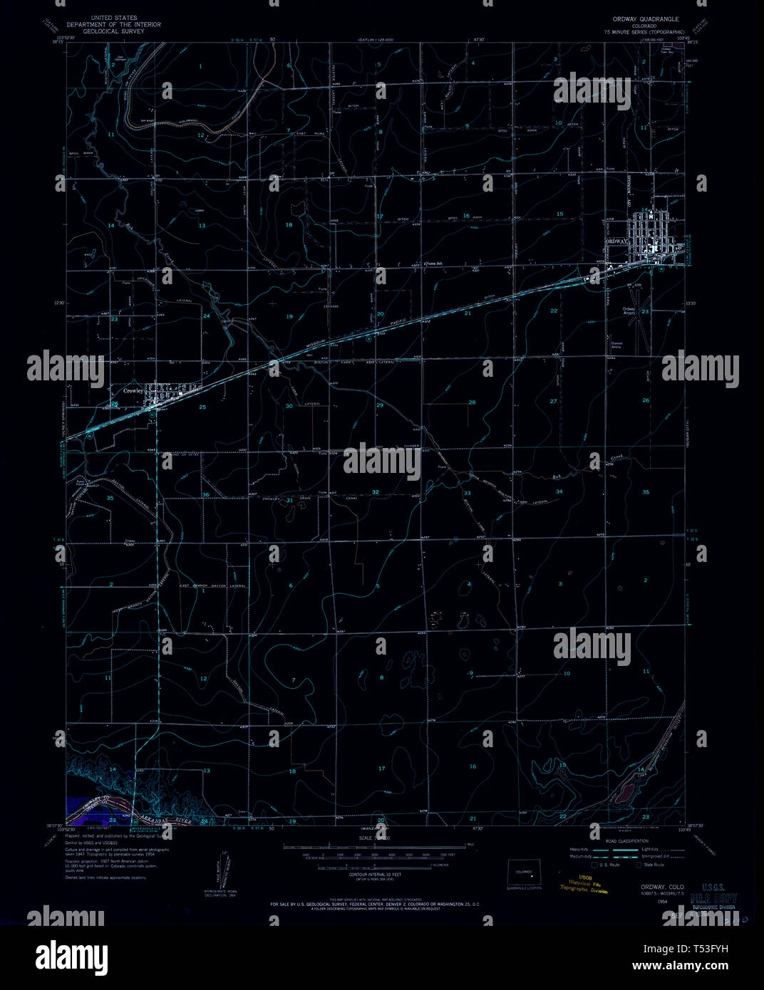 Ordway colorado map hires stock photography and images Alamy