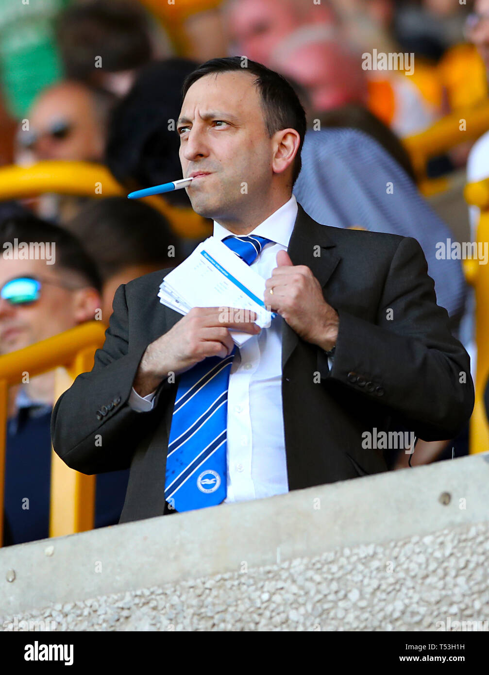 Brighton And Hove Albion Chairman Tony Bloom In The Stands During The Brighton And Hove Albion Chairman Tony Bloom In The Stands During The