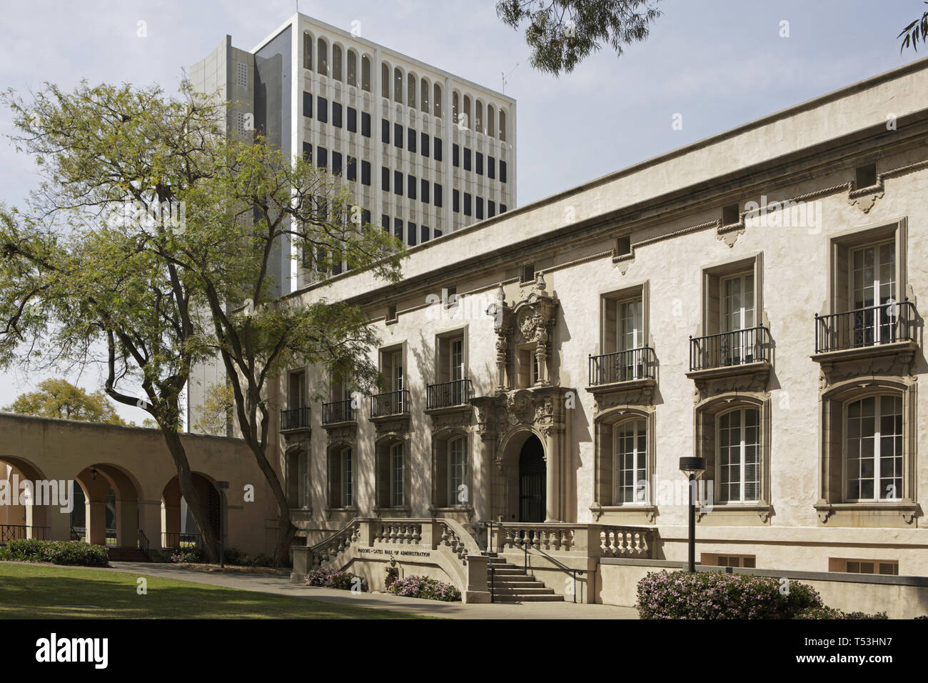 Caltech campus series, ParsonsGates Hall of Administration Stock Photo