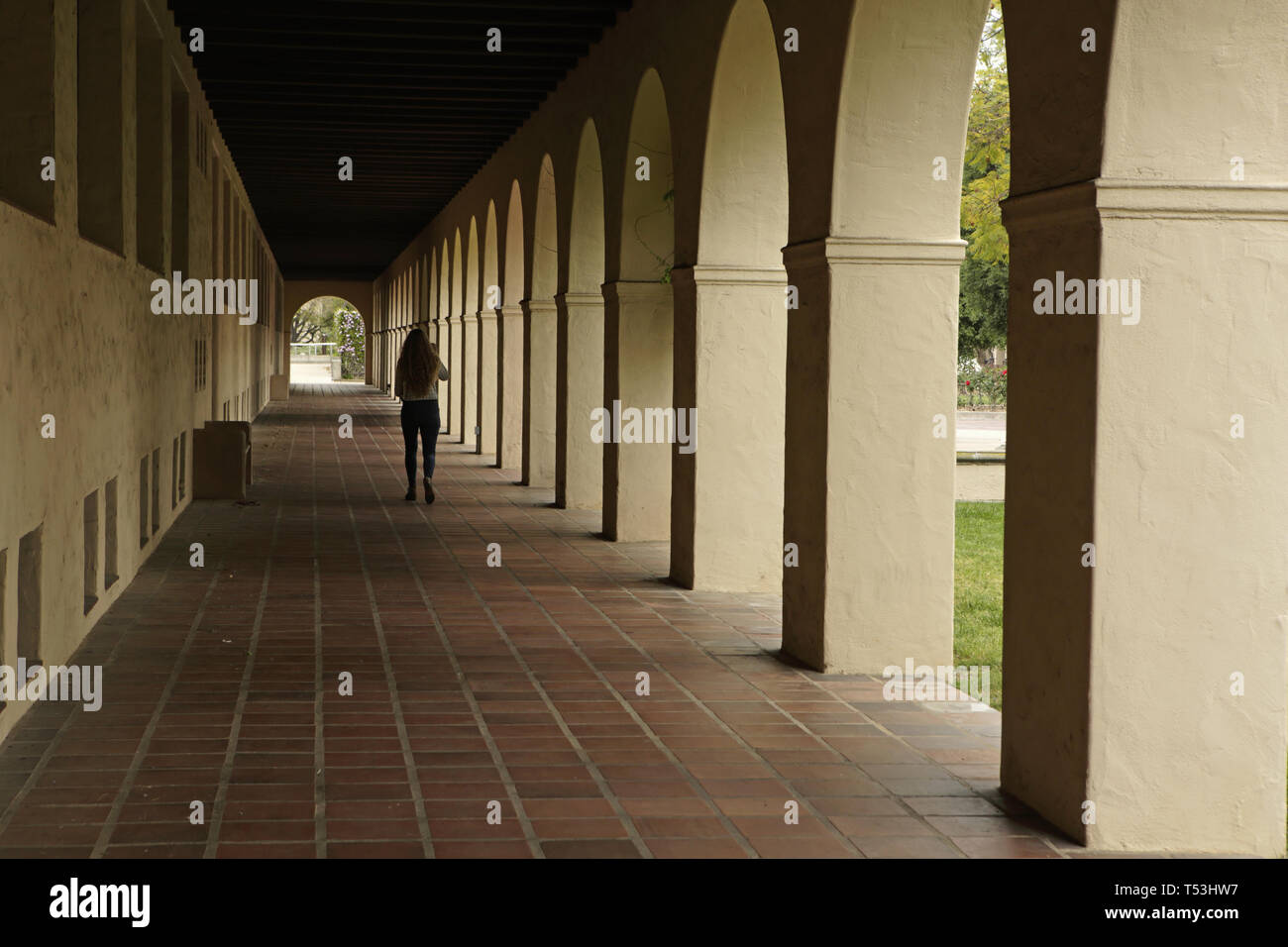 Caltech campus series, breezeway Stock Photo
