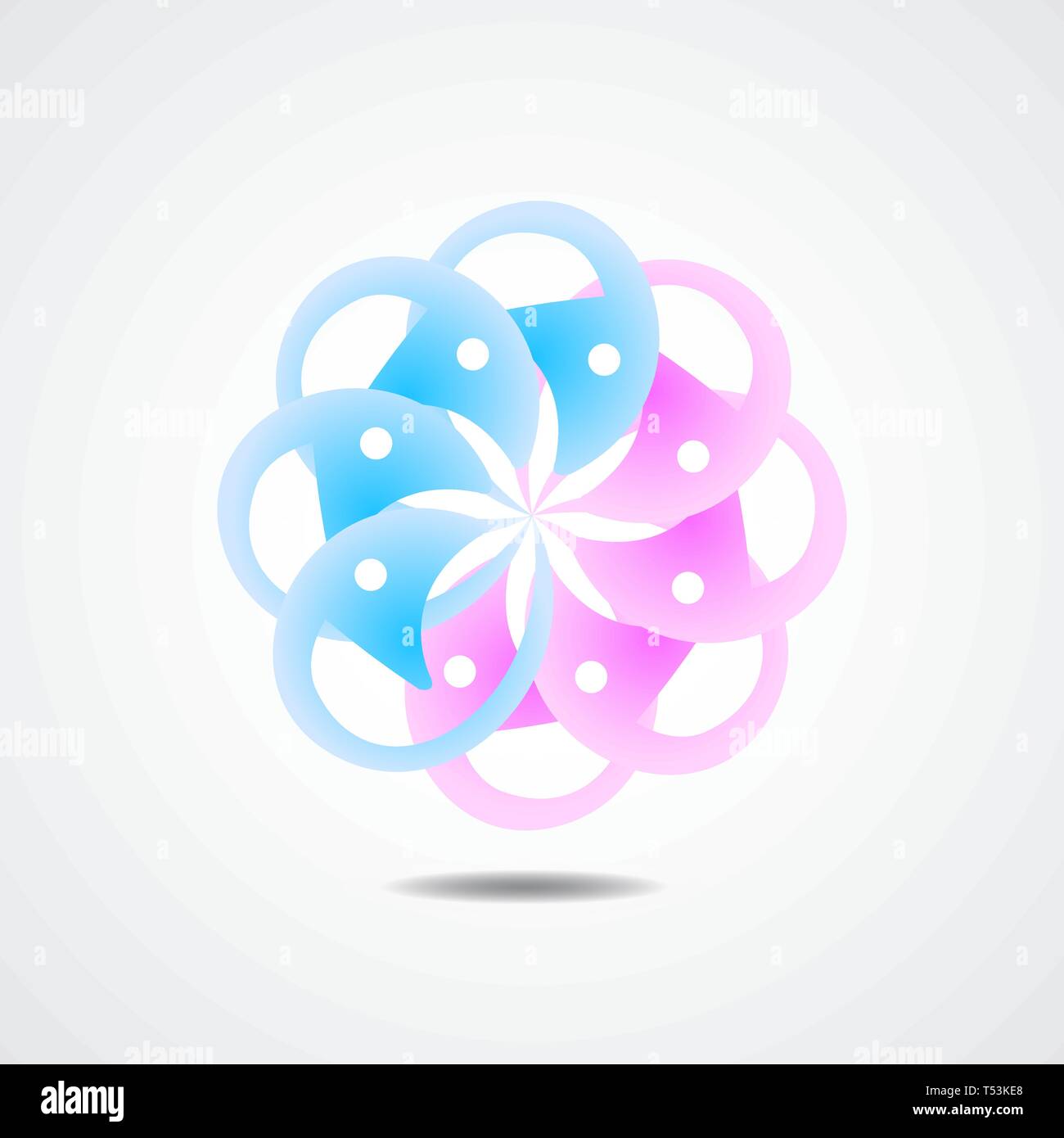 Abstract symbol vector. Abstract ornament. Abstract illustration Stock Vector