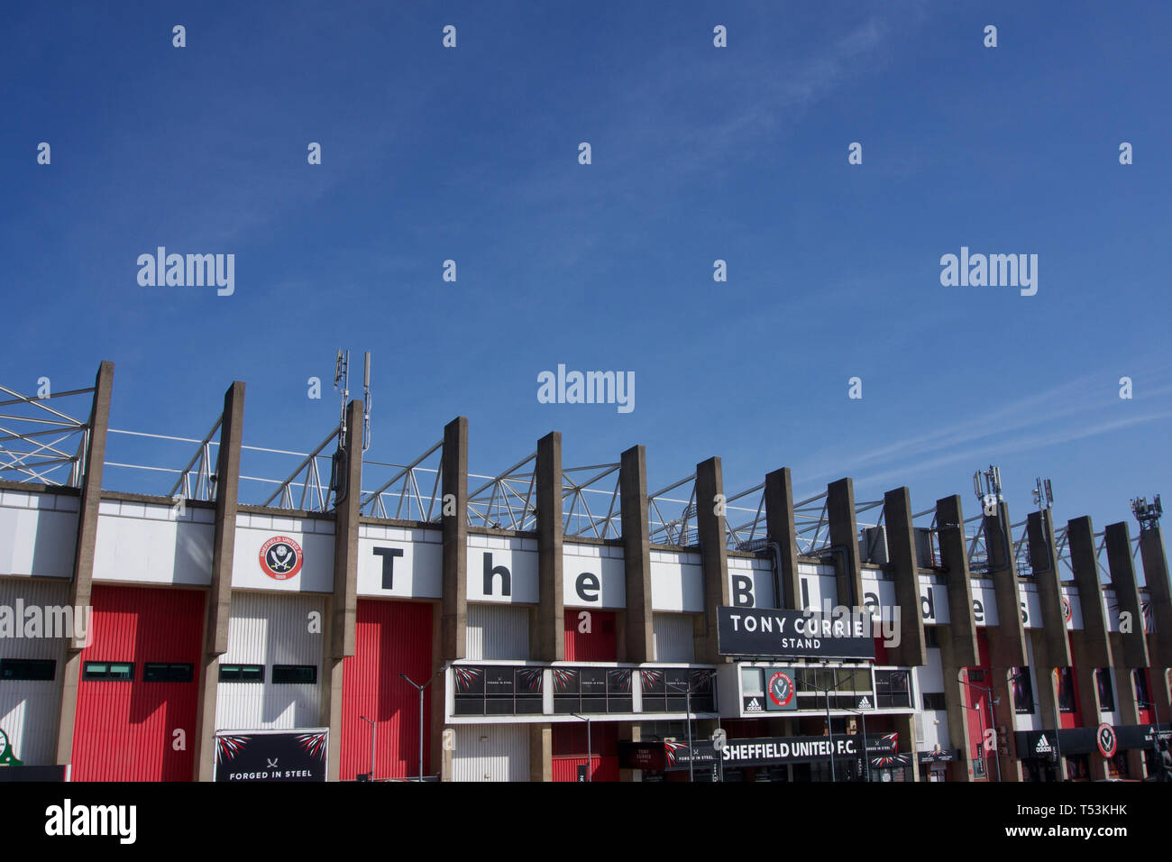 Exterior Of Bramall Lane Sheffield United Football Club Stock Photo exterior-of-bramall-lane-sheffield-united-football-club-stock-photo