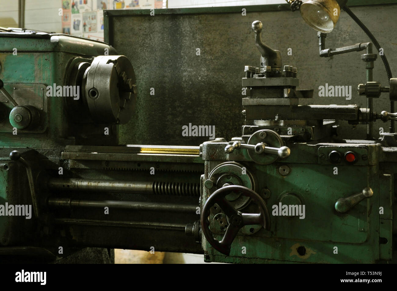 elements of the metalworking machine. factory Stock Photo - Alamy
