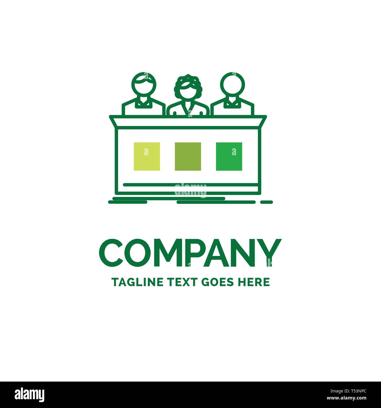 Competition Contest Expert Judge Jury Flat Business Logo