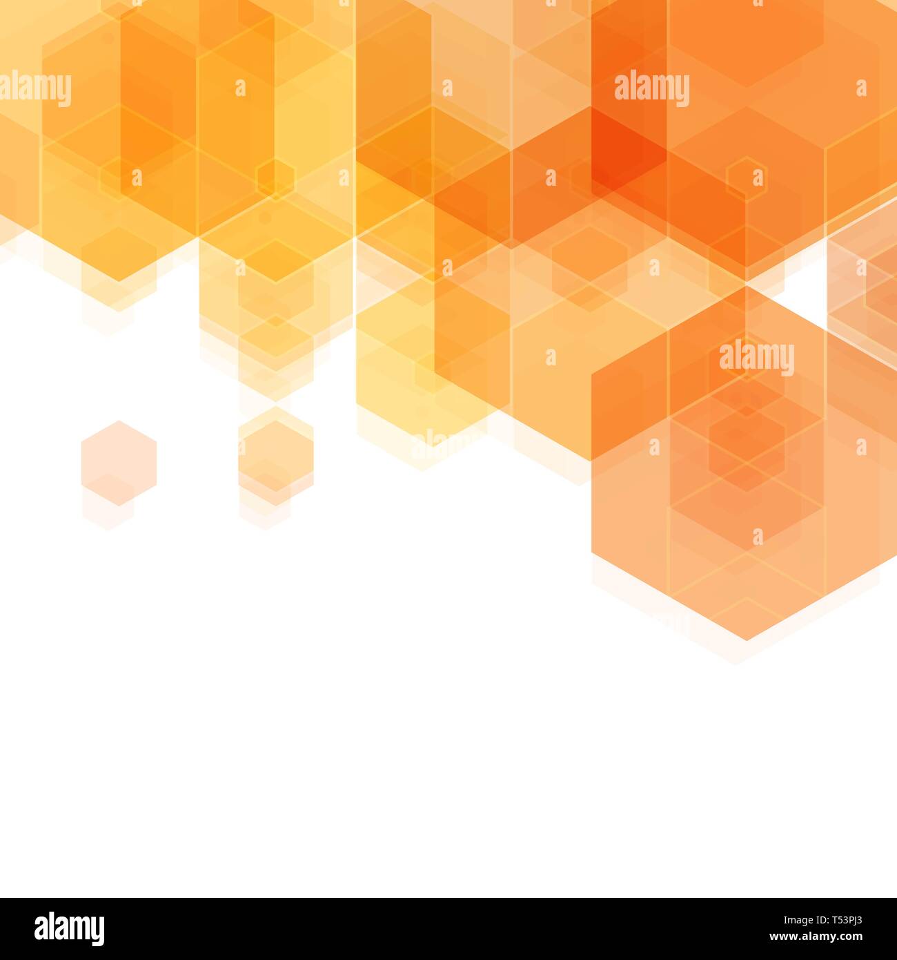 abstract hexagon background orange . vector illustration. eps 10 Stock ...