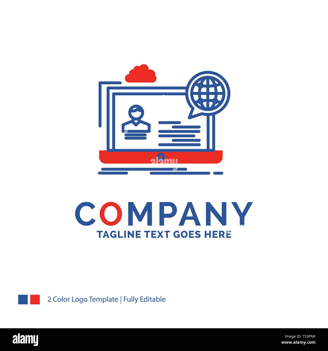 Company Name Logo Design For Webinar Forum Online Seminar