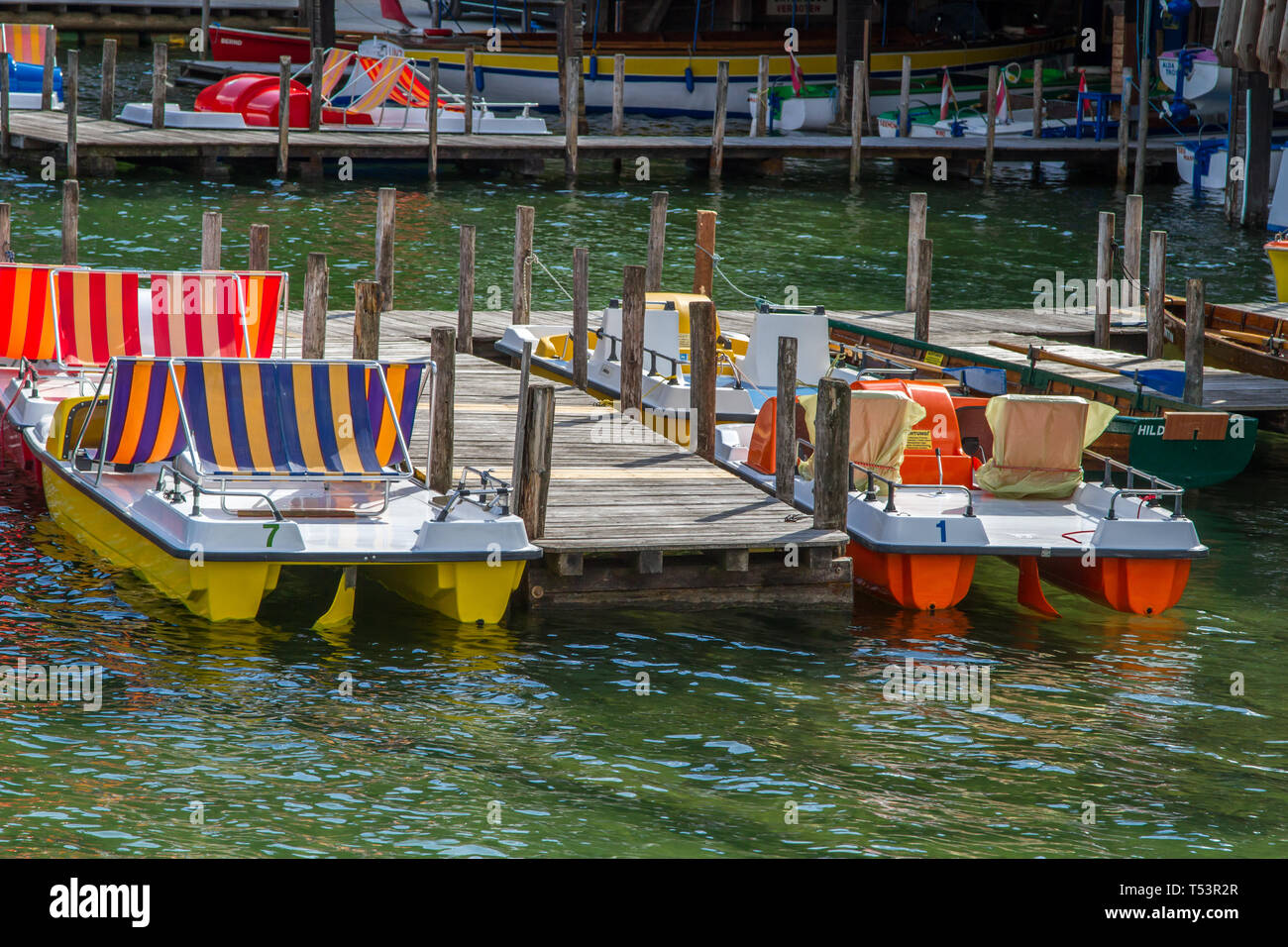 Boote (boats) - Lunzer See, Lunz am See, Austria Stock Photo