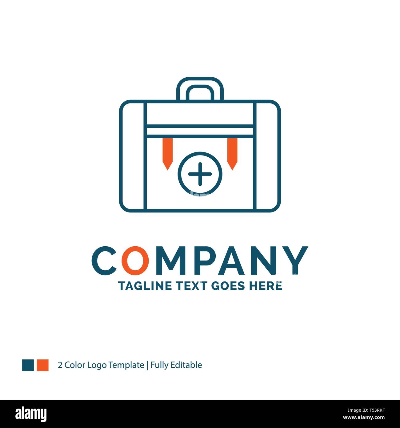 bag. camping. zipper. hiking. luggage Logo Design. Blue and Orange Brand  Name Design. Place for Tagline. Business Logo template. 13031837 Vector Art  at Vecteezy