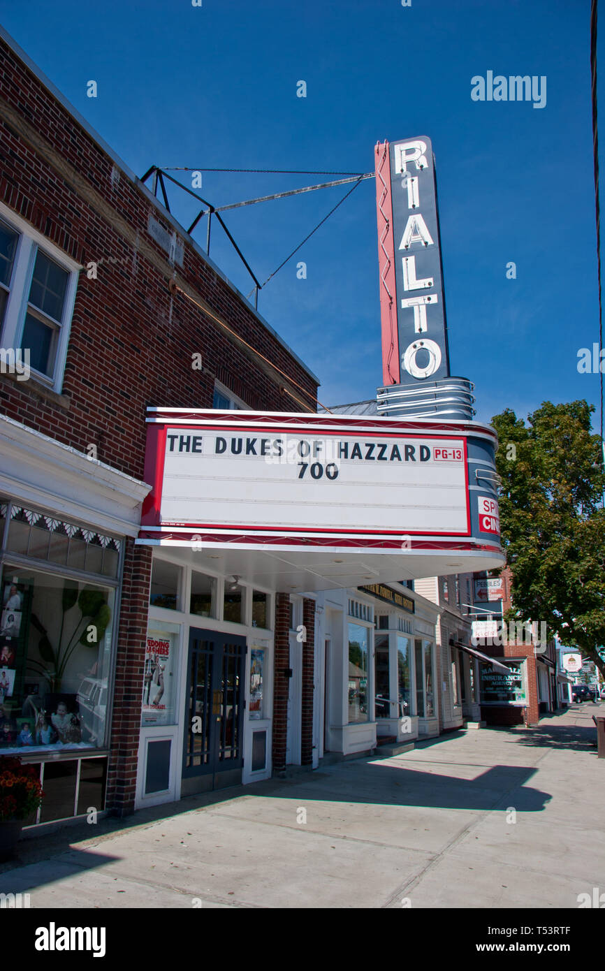 Rialto Theater in Lancaster, NH Stock Photo Alamy