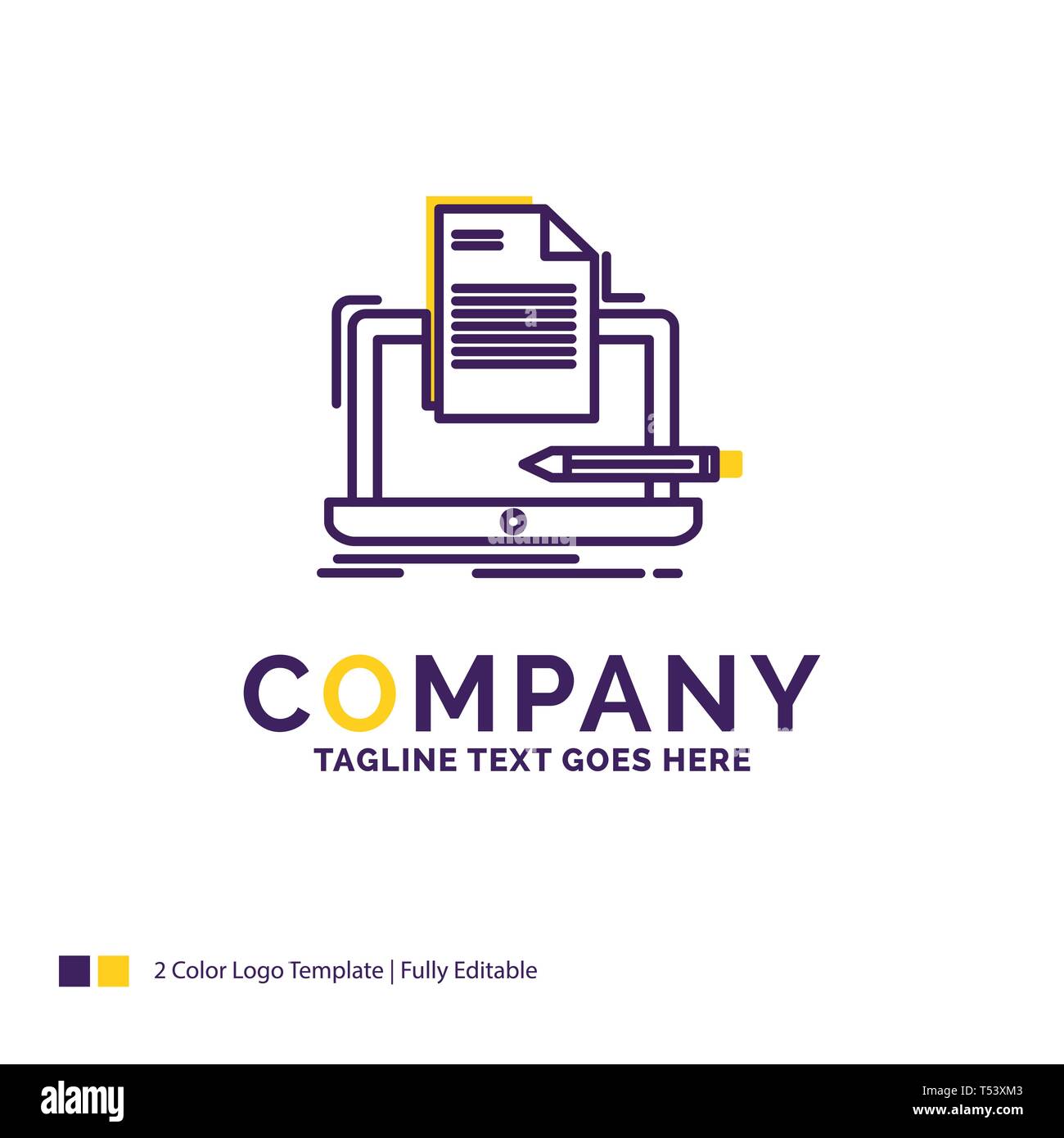 Company Name Logo Design For Coder Coding Computer List Paper