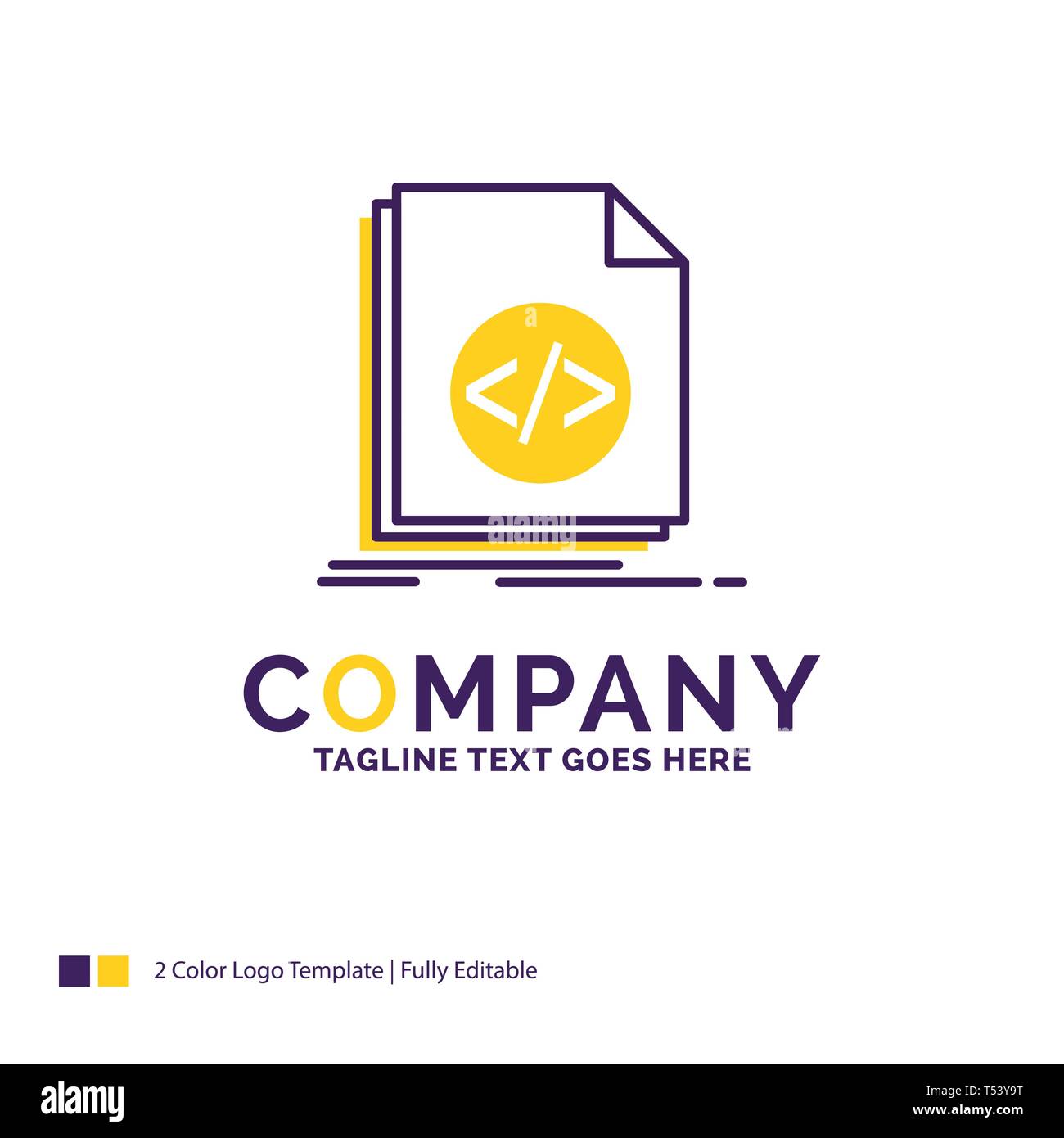 Company Name Logo Design For Code Coding File Programming Script 