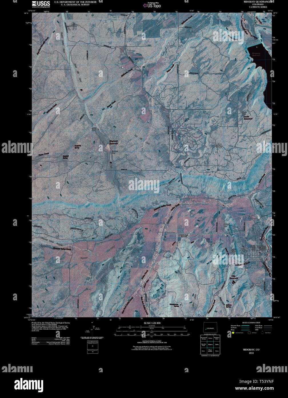 Map of ridgway hires stock photography and images Alamy