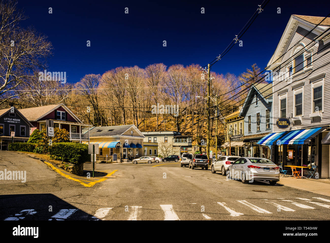 Main Street Chester, Connecticut, USA Stock Photo Alamy