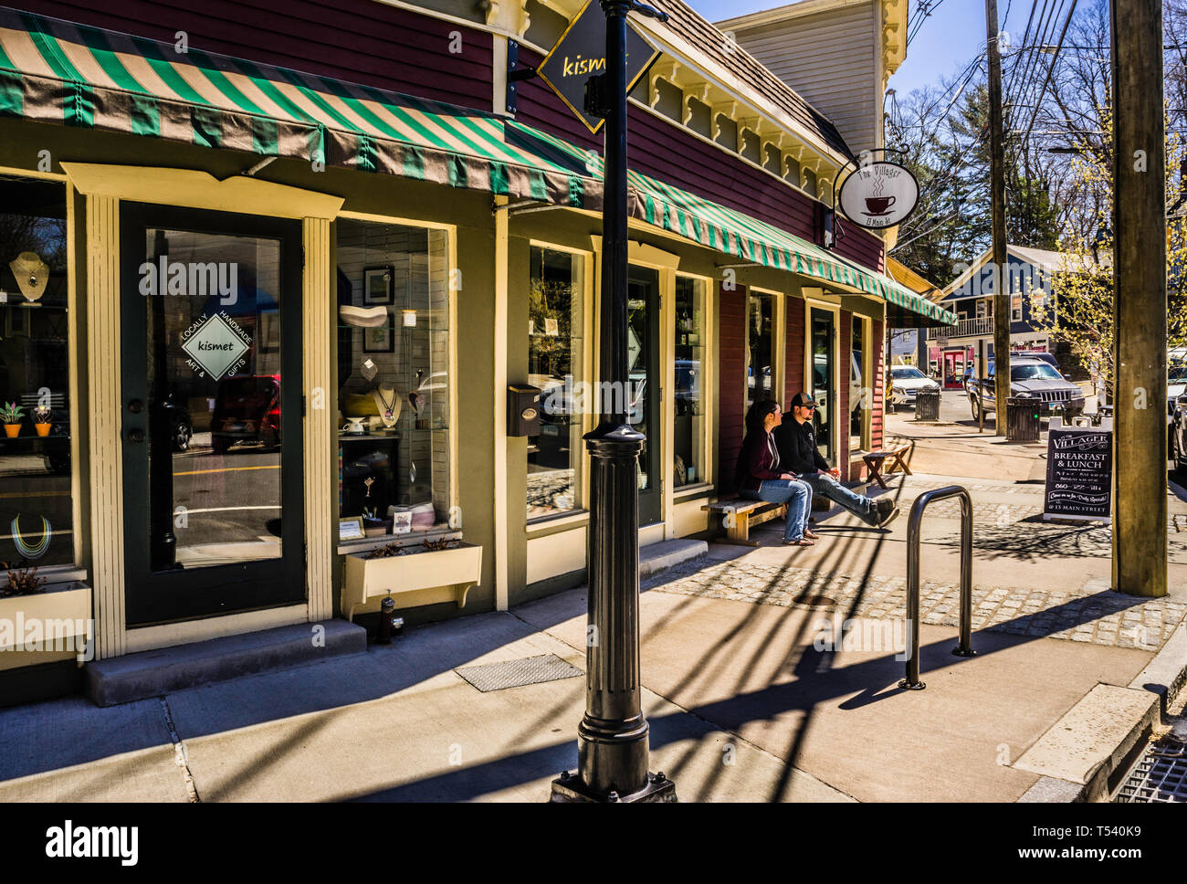 Main Street Chester, Connecticut, USA Stock Photo Alamy