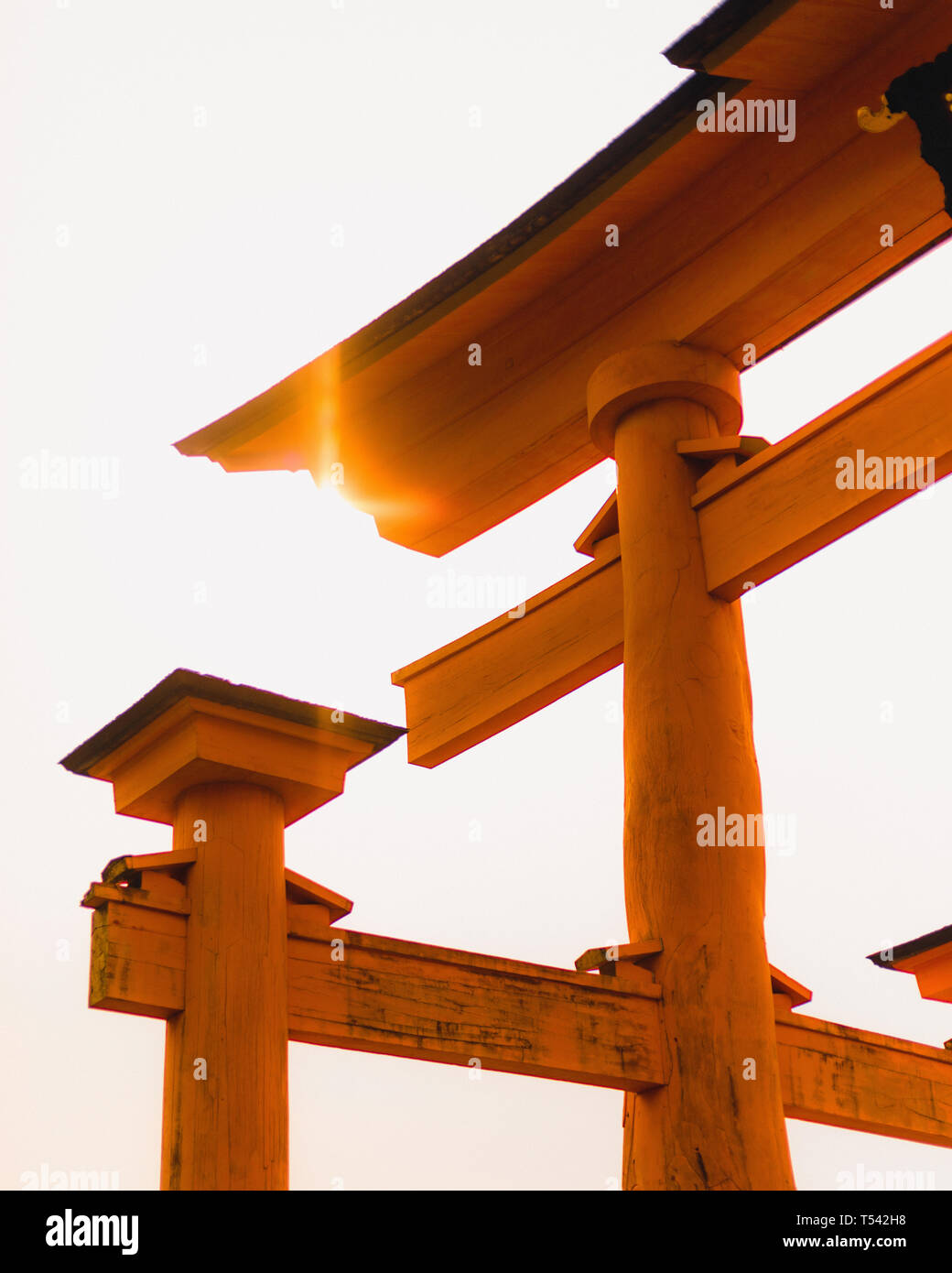The floating Itsukushima Shrine at Miyajima Island, Japan Stock Photo
