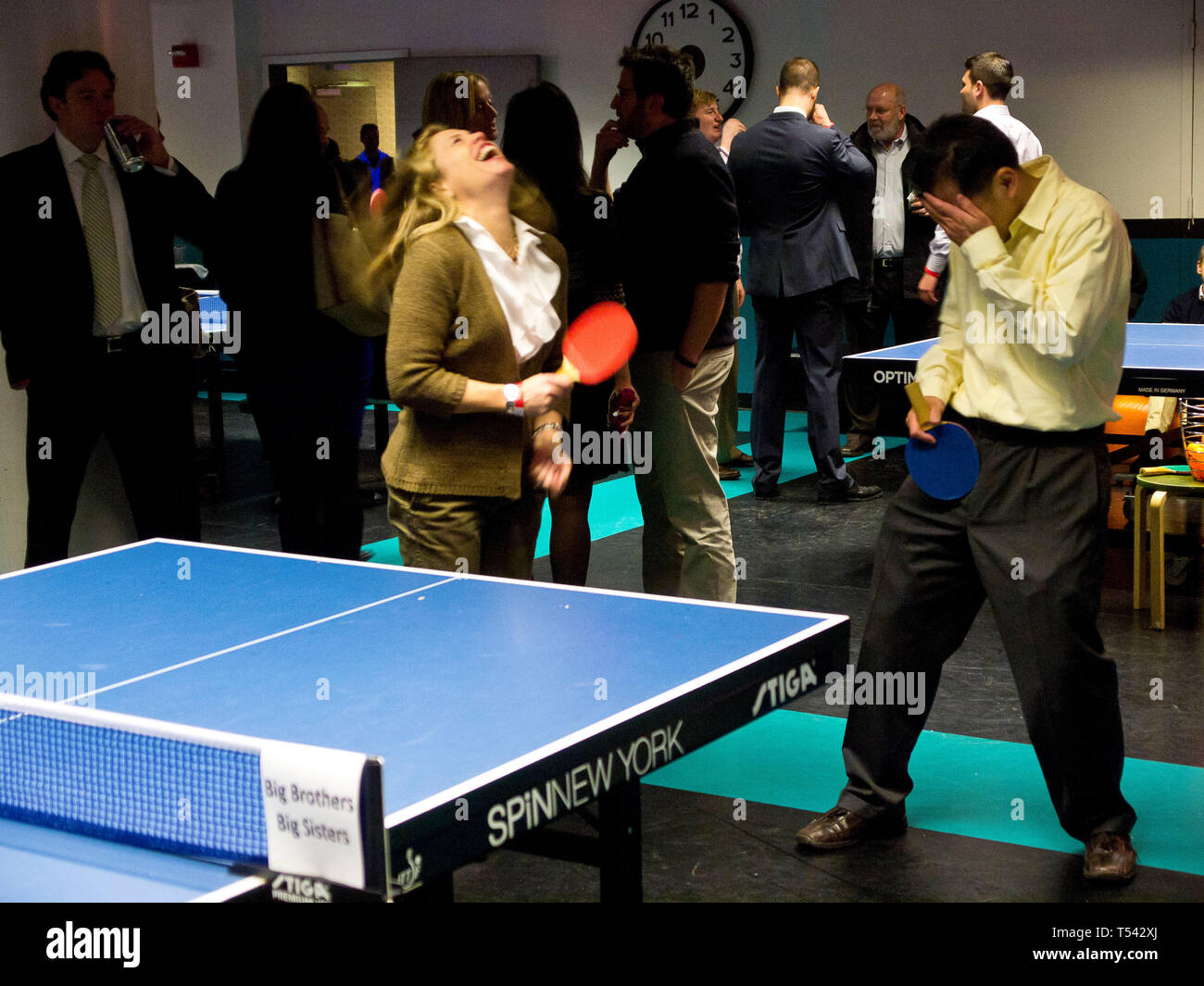 SPIN Table Tennis Club New York Stock Photo Alamy