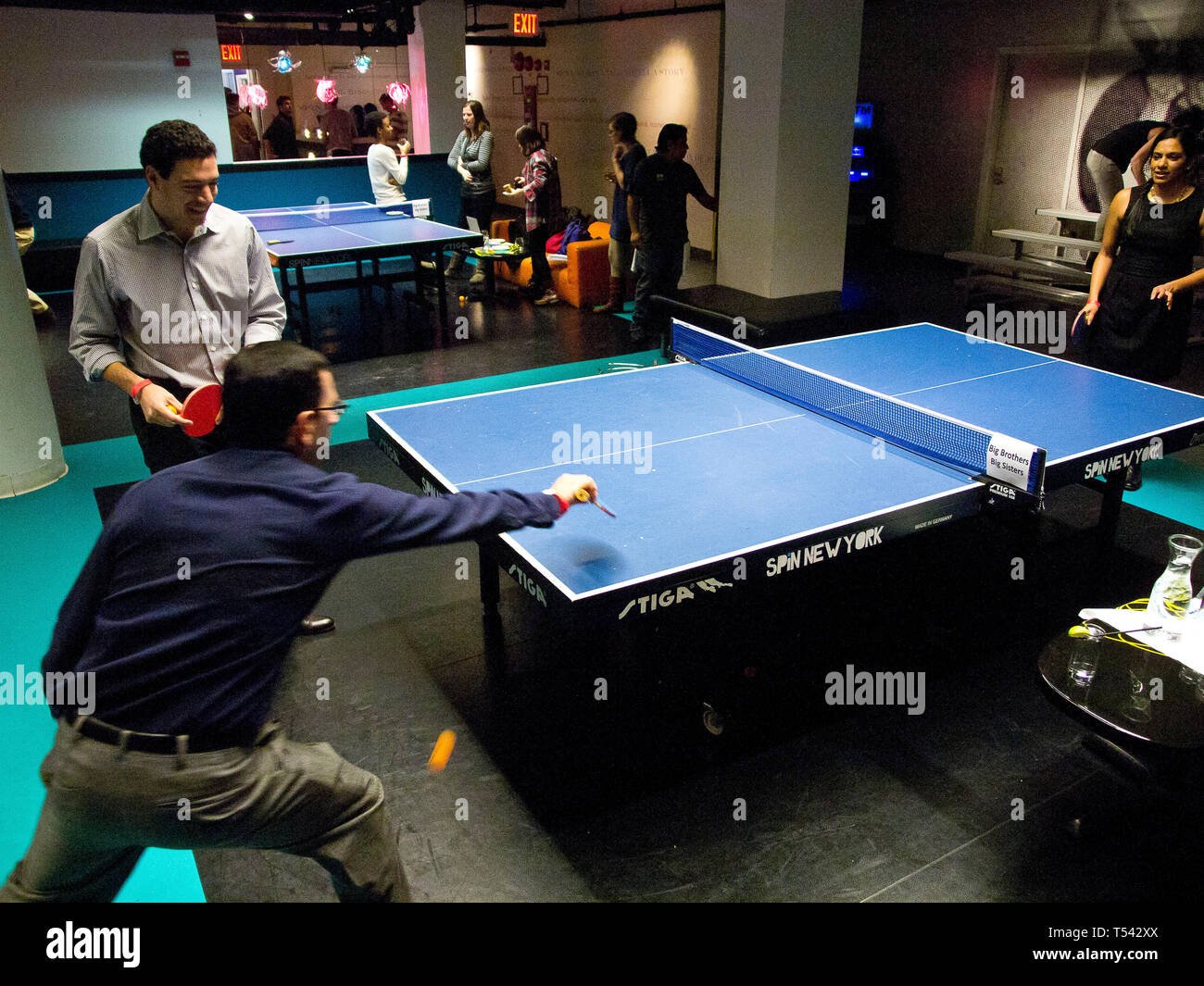 SPIN Table Tennis Club New York Stock Photo Alamy