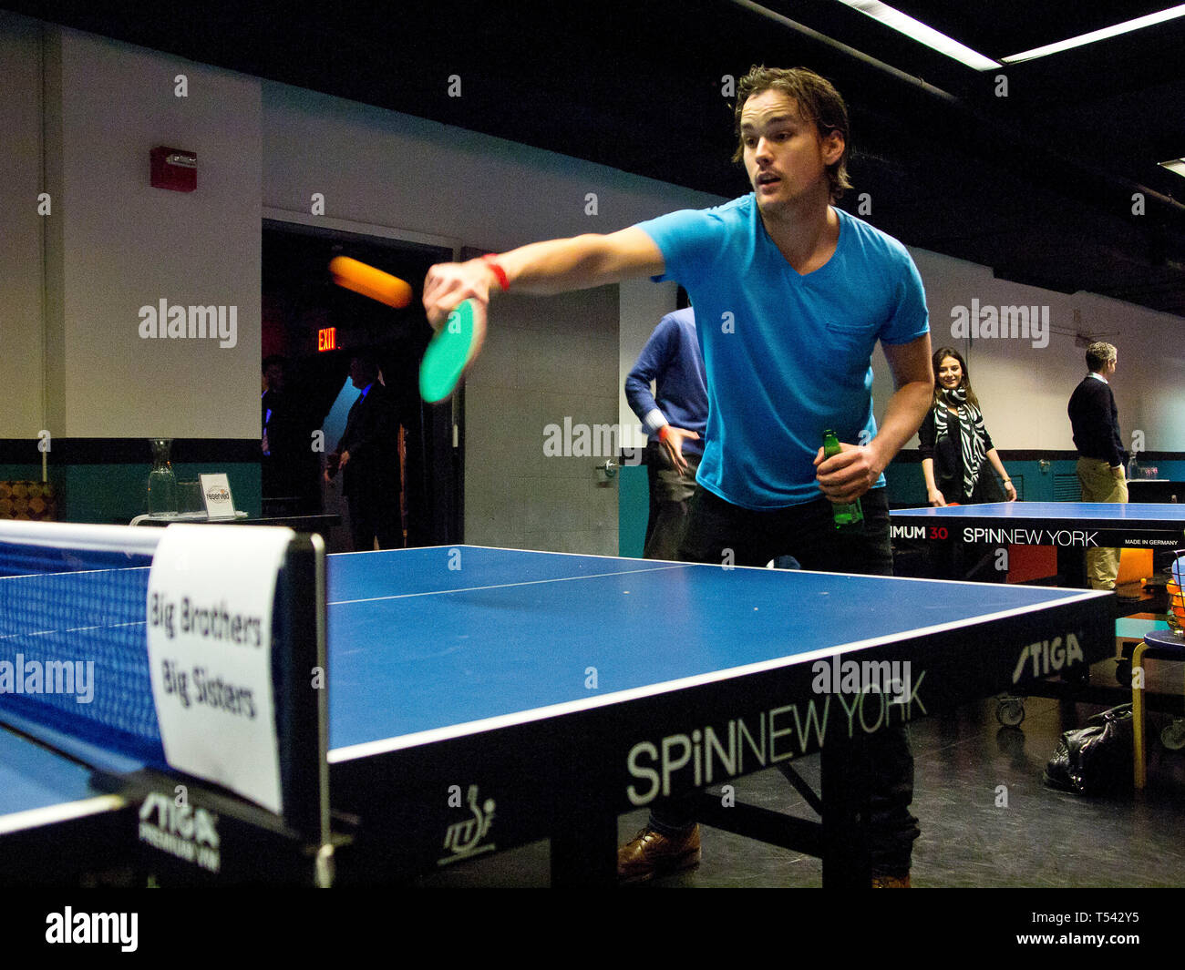 SPIN Table Tennis Club New York Stock Photo Alamy