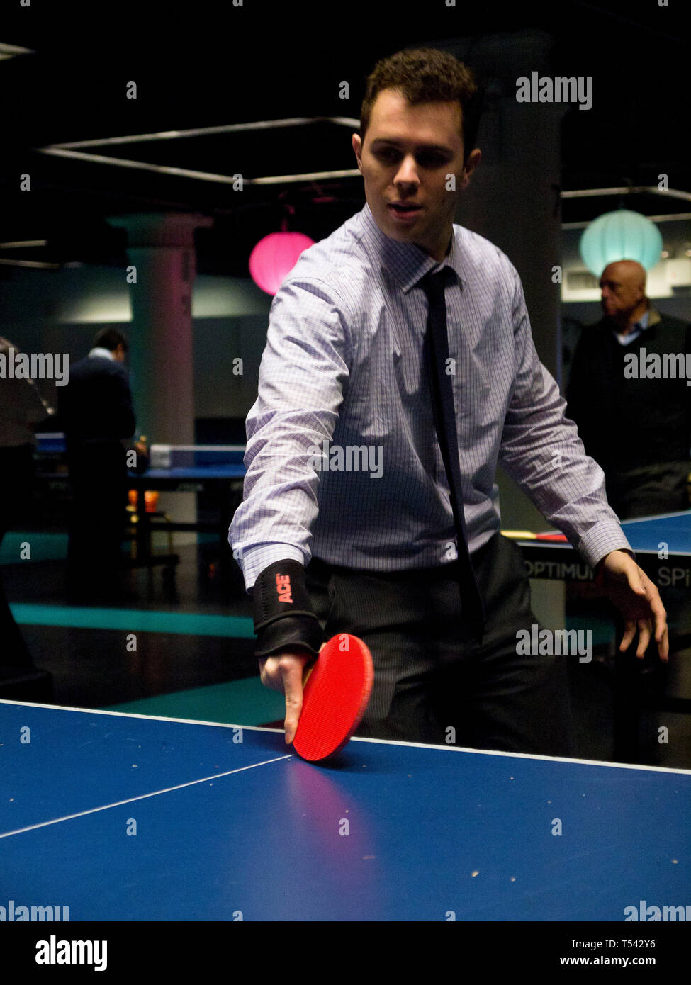 SPIN Table Tennis Club New York Stock Photo Alamy