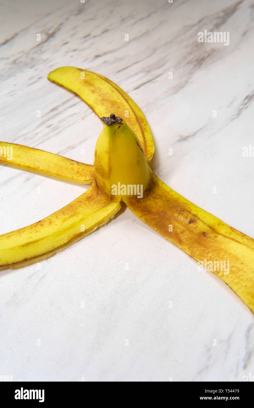 Banana skin on floor hires stock photography and images Alamy