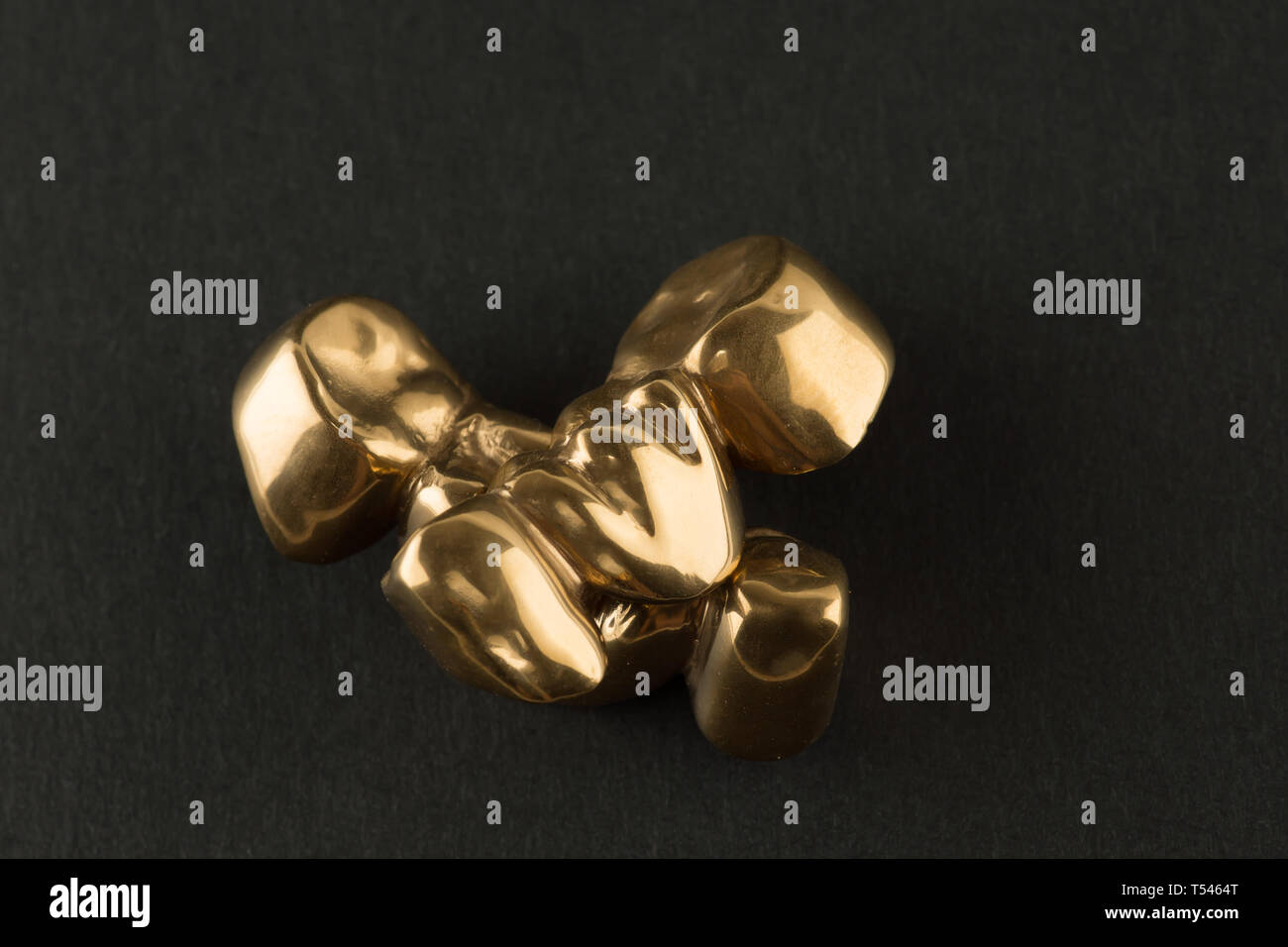 Steel artificial coated nitride titanium dental crown for dentition