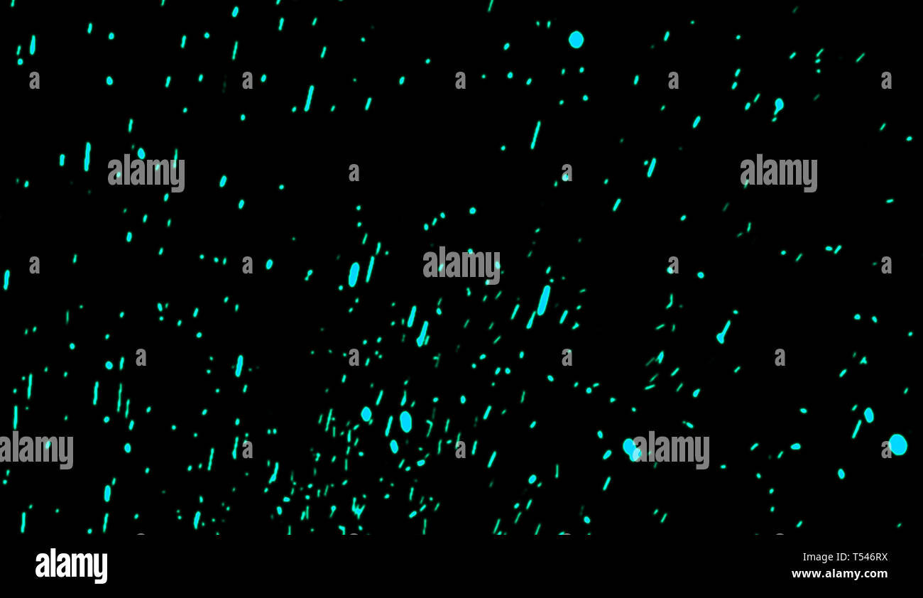 Blue particles sparkle spray debris. Overlays texture background . Design element. Stock Photo