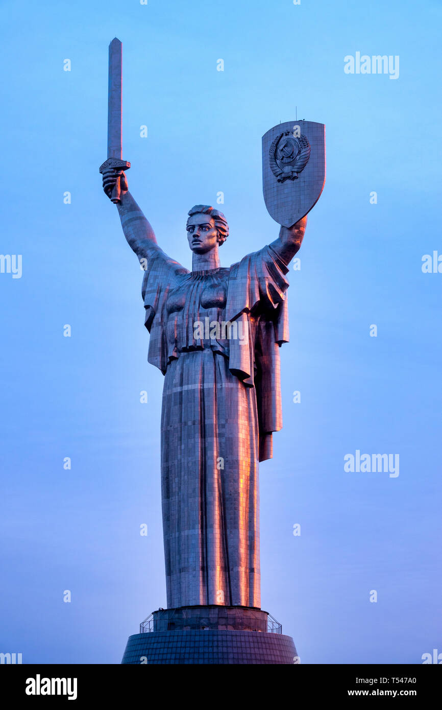 The Motherland Monument, Kiev, Ukraine Stock Photo