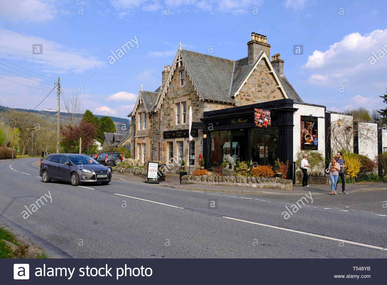 Iain Burnett, Highland Chocolatier shop, Grandtully Perthshire, Scotland Stock Photo
