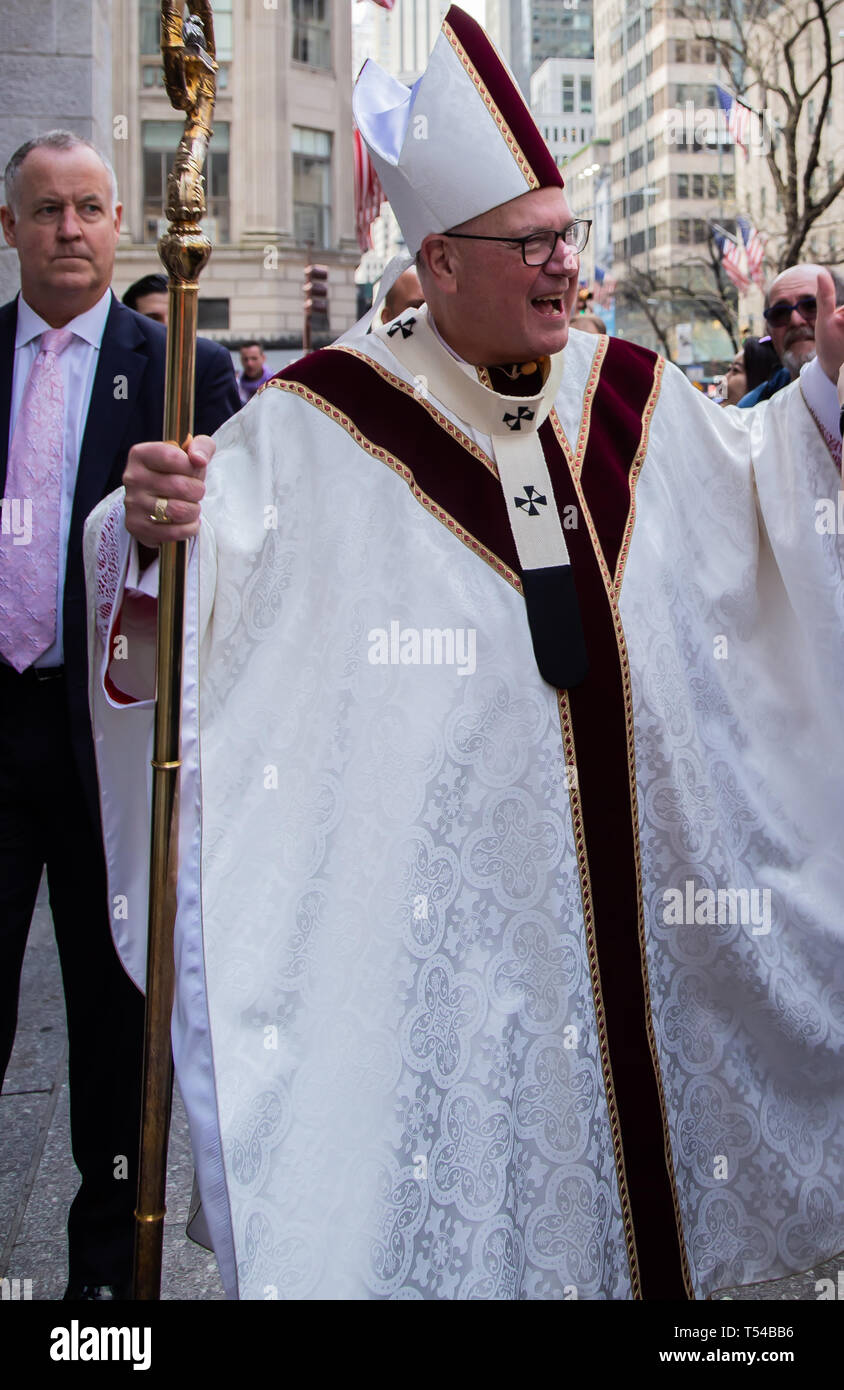 New York City, Manhattan, April 21, 2019 - Easter St. Patrick's ...