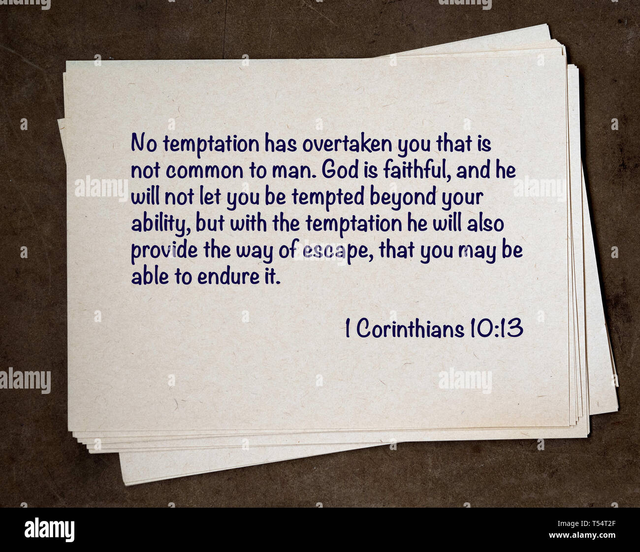 Kiev Ukraine 21st Apr 19 A Photo Illustration Seen Showing A Quote From The Bible 1 Corinthians 10 13 No Temptation Has Overtaken You That Is Not Common To Man God Is Kiev Ukraine 21st Apr 19 A Photo Illustration Seen Showing A Quote From The Bible 1 Corinthians 10 13 No Temptation Has Overtaken You That Is Not Common To Man God Is