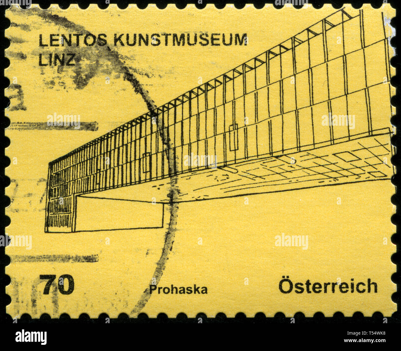 Postage stamp from Austria in the Modern Architecture series issued in 2011 Stock Photo