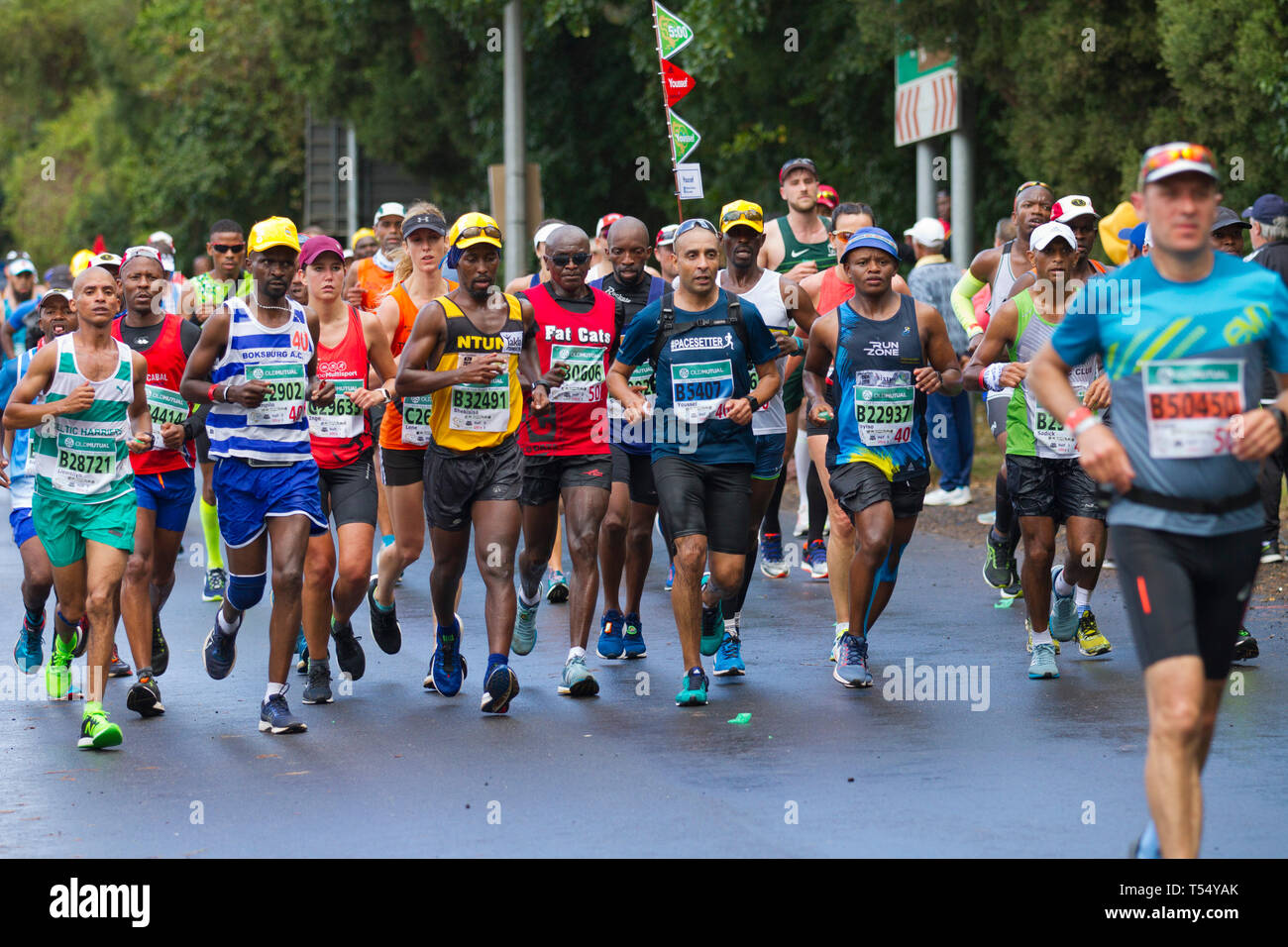 Running the Old Mutual Two Oceans Marathon Stock Photo