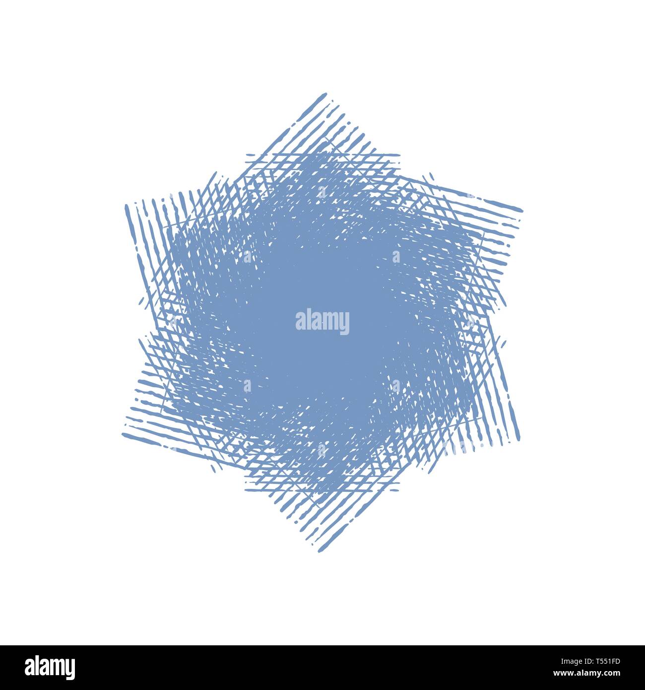 Distress Isolated Snowflake Stock Vector