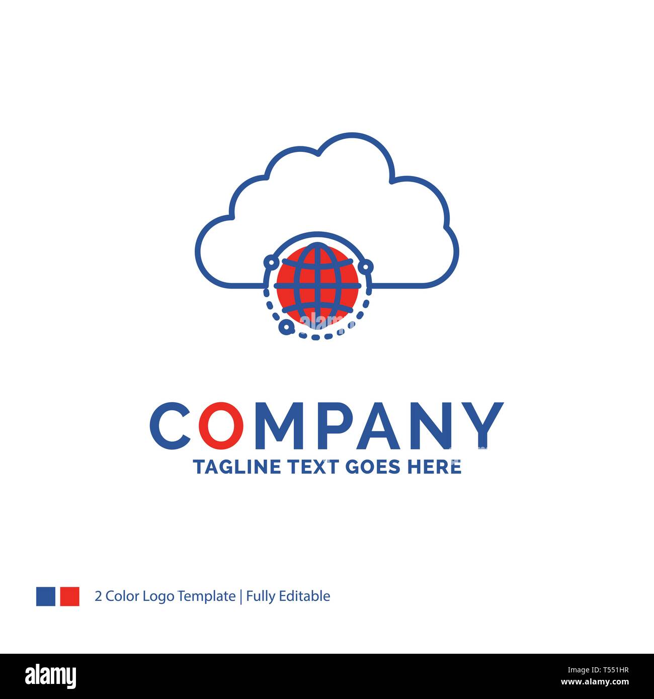 Company Name Logo Design For network, city, globe, hub, infrastructure