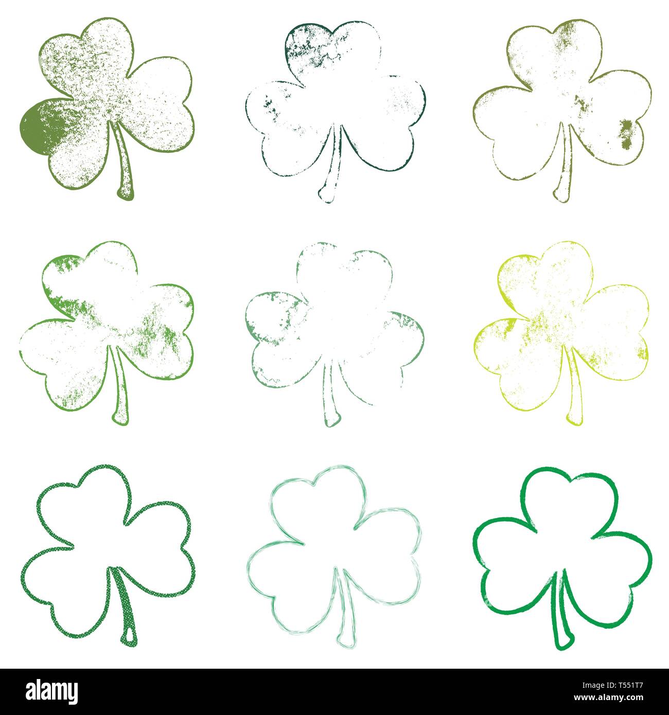 Clover shape glass Stock Vector Images - Alamy