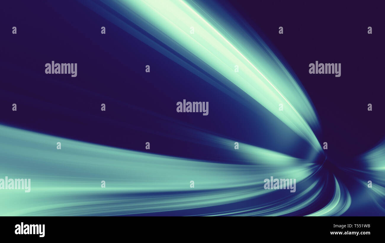 Glow blur lines abstract background. 3d rendering Stock Photo