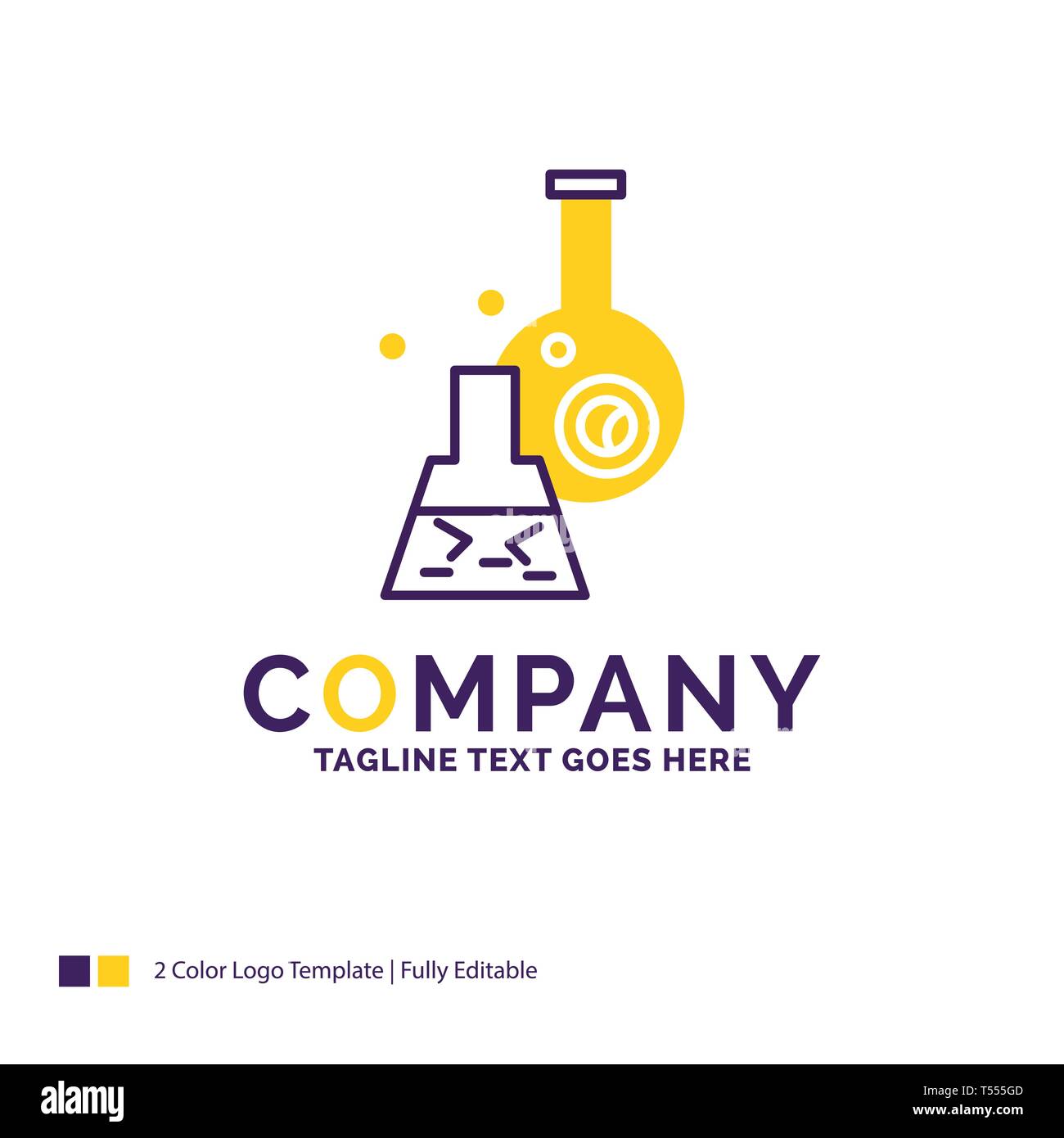 Company Name Logo Design For beaker, lab, test, tube, scientific