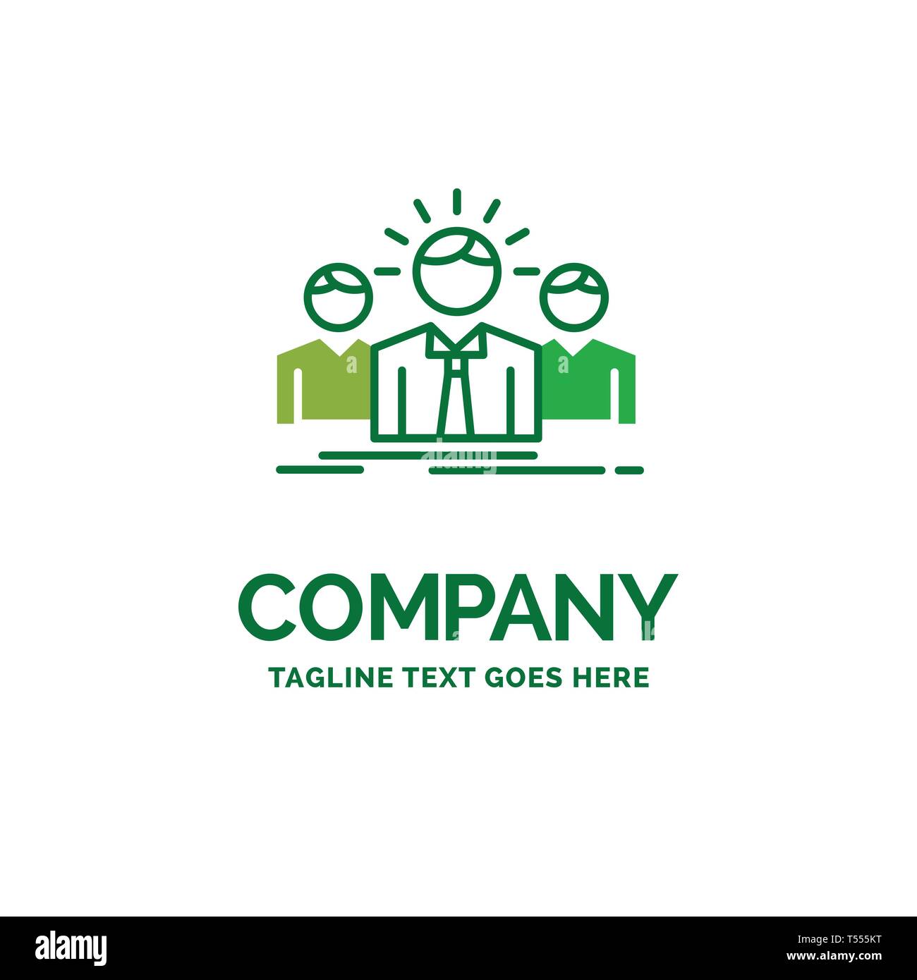 picture Creative Entrepreneur Logo Design https www alamy com business career employee entrepreneur leader flat business logo template creative green brand name design image244132668 html