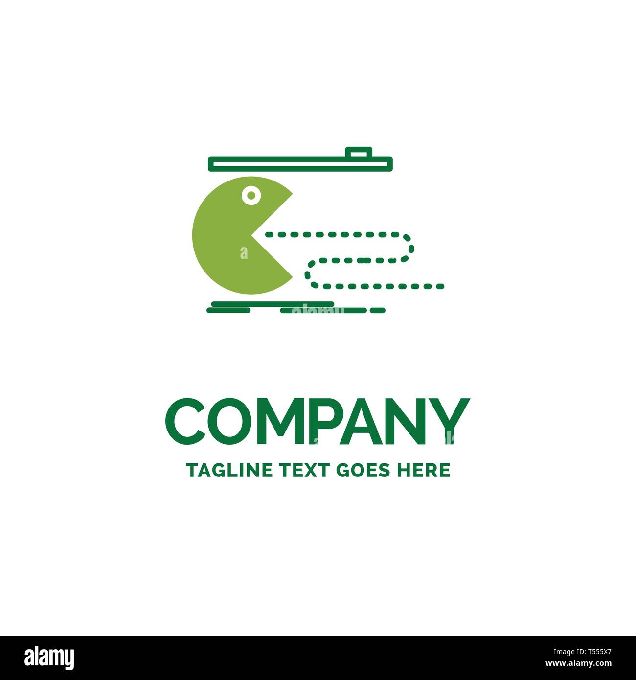 Character Computer Game Gaming Pacman Flat Business Logo
