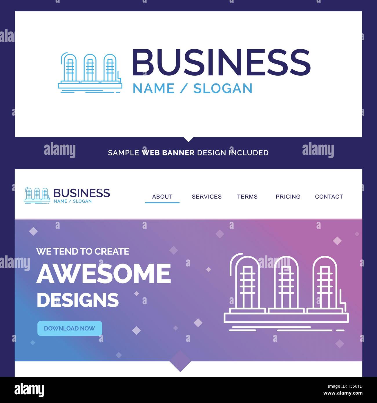 Beautiful Business Concept Brand Name amplifier, analog, lamp, sound