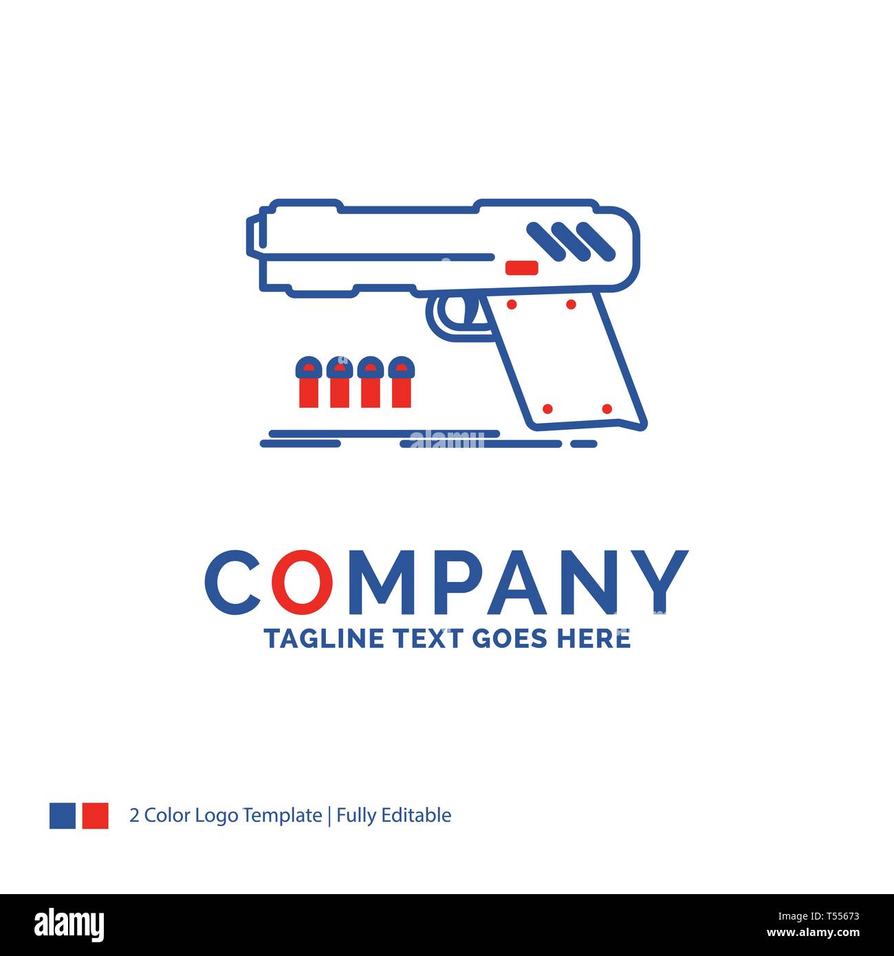 Company Name Logo Design For gun, handgun, pistol, shooter, weapon