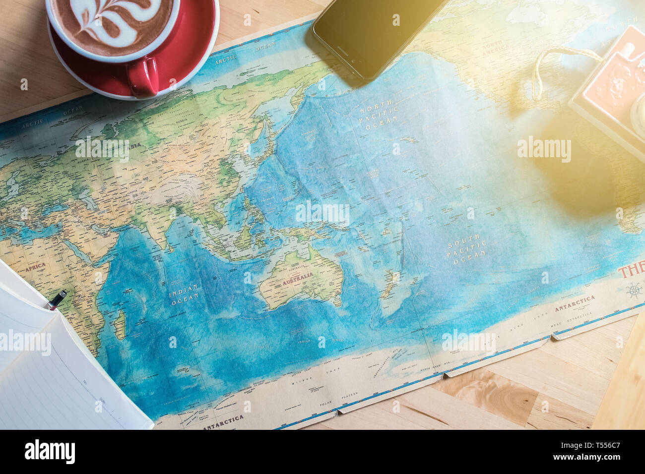 world map . planning vacation Stock Photo - Alamy