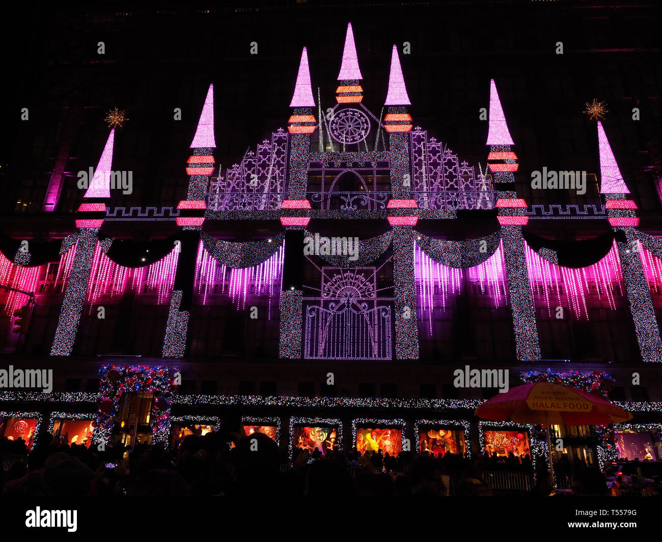 Christmas lights, New York City, 2017 Stock Photo Alamy