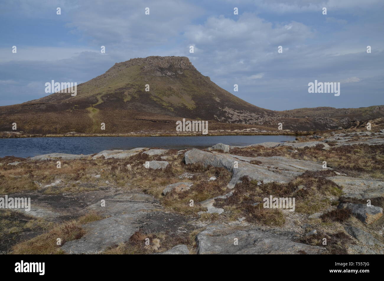 Dun Cana (Hill of the bucket) on the Isle of Raasay in the Scottish Highlands, Great Britain Stock Photo