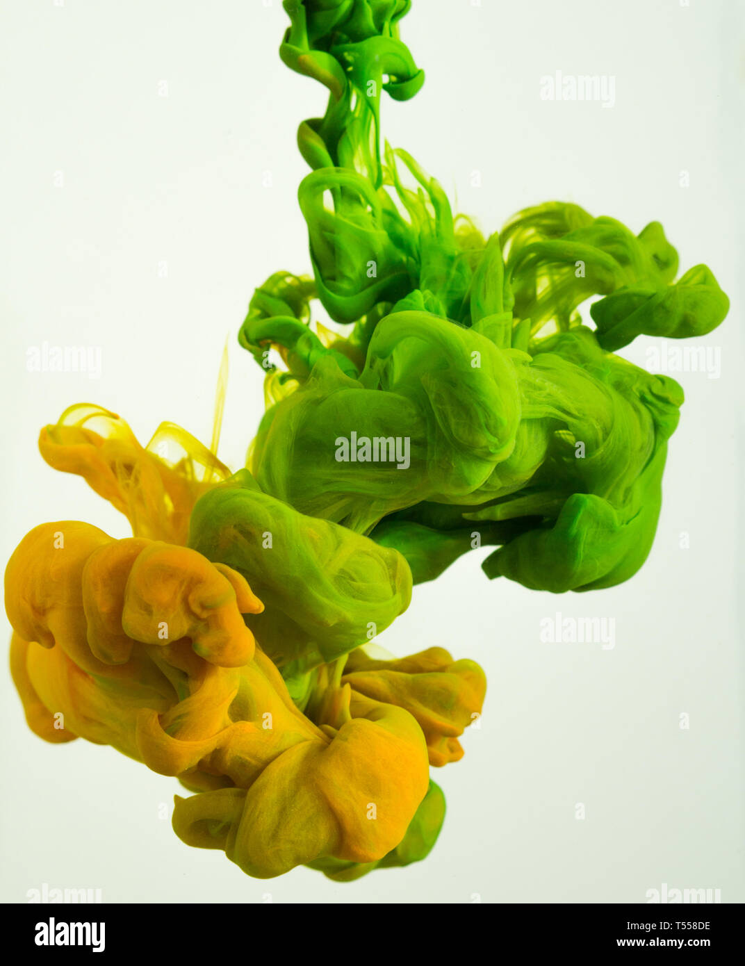colorful ink drops in water Stock Photo - Alamy